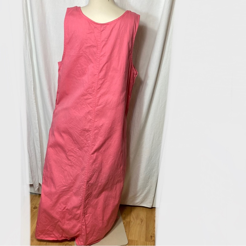 Basic Editions 90s vintage pink embroidered dress medium - Picture 3 of 9